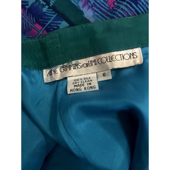 1980s Vintage Two Piece Set 100% Silk - Picture 7 of 7